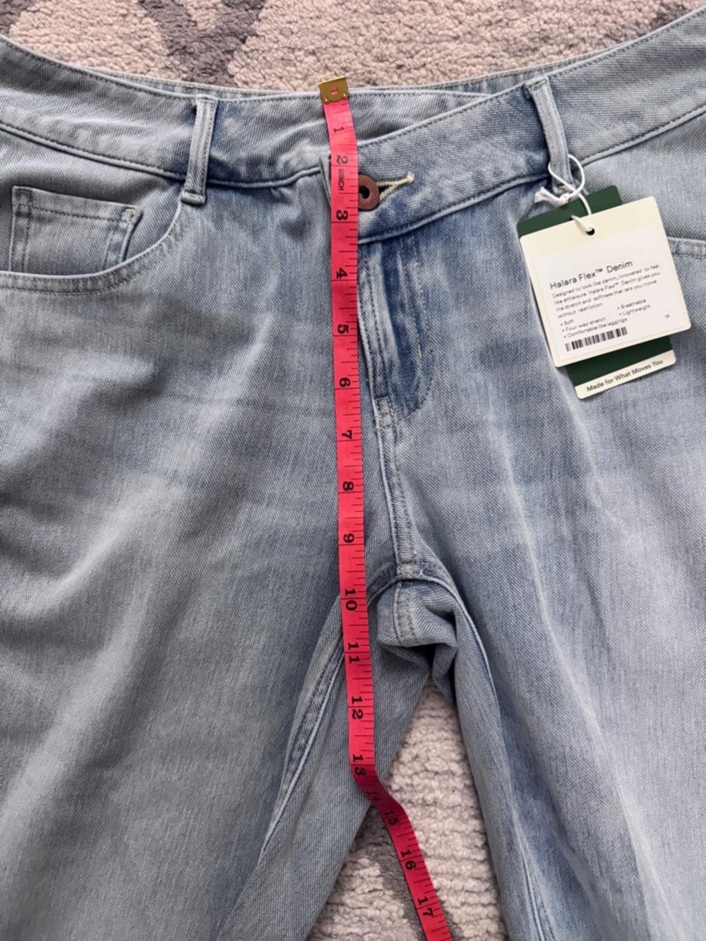HALARA Pale Blue Wide Leg High-Rise Jeans - Picture 9 of 12